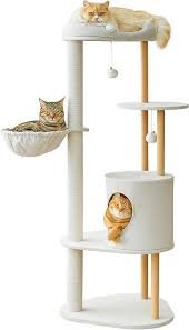 「Mwpo 木目調キャットタワー」