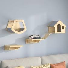 キャットウォーク木製吊り橋 DIYタワー 40KG耐荷重